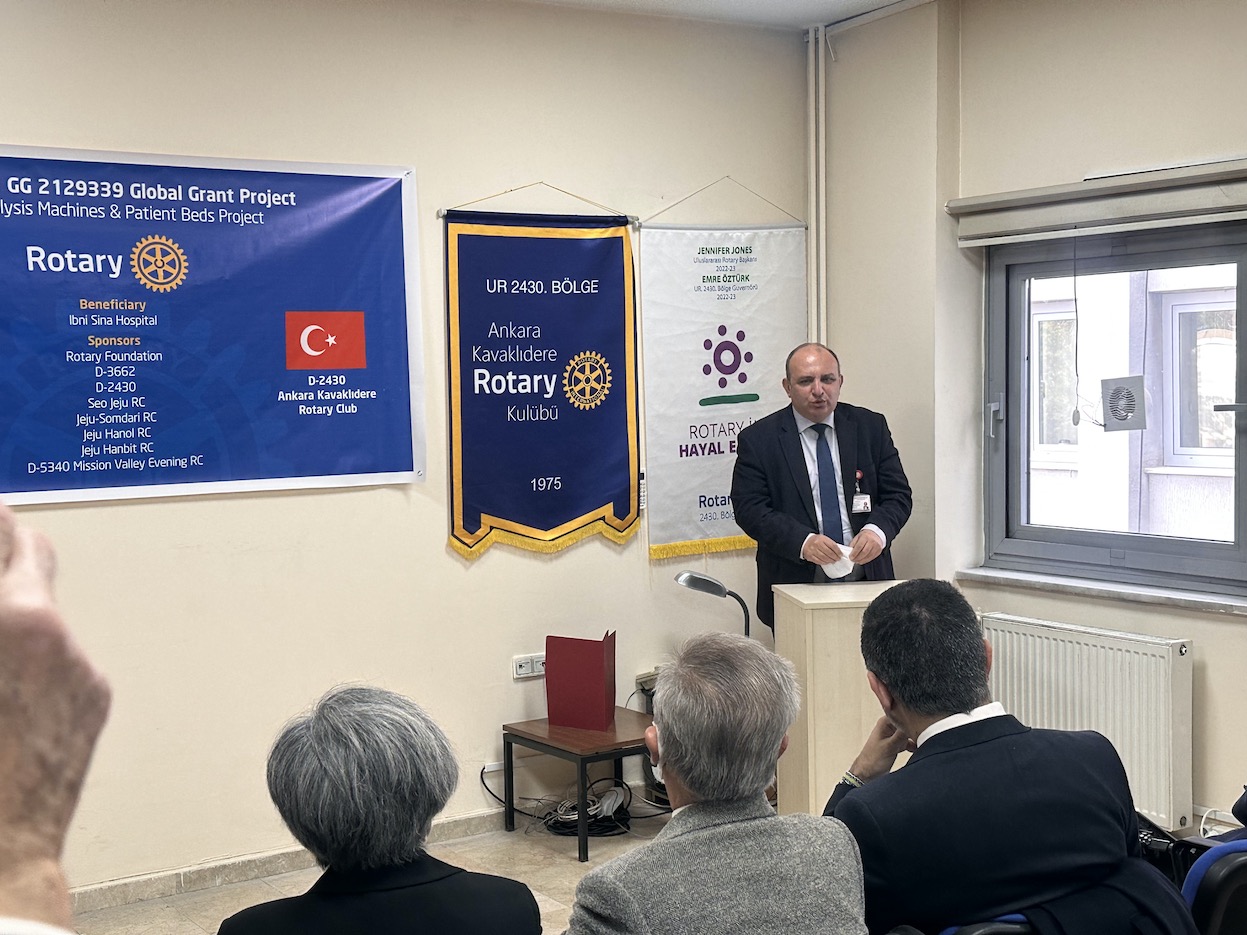 Ankara Kavaklıdere Rotary kulübünden hastalara destek