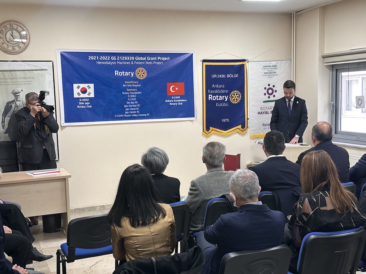 Ankara Kavaklıdere Rotary kulübünden hastalara destek