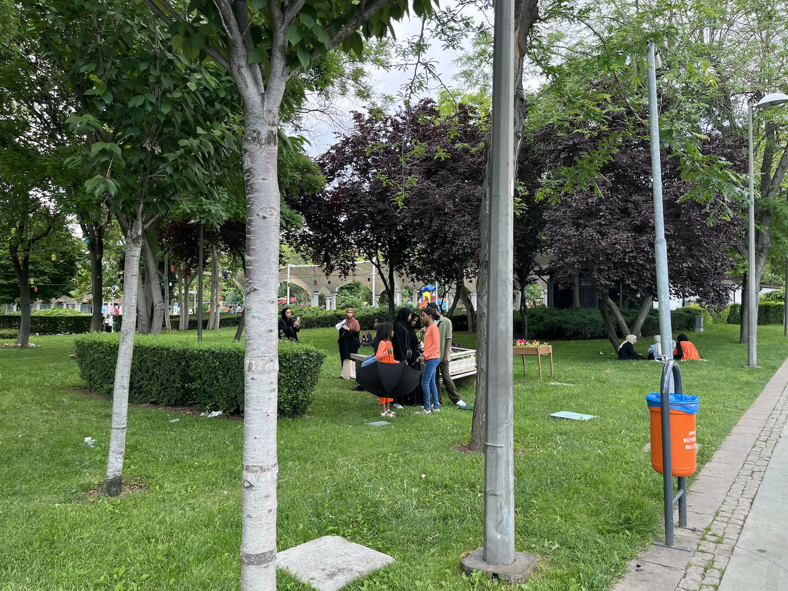 Ankara gençlik parkı adeta göçmenlerin parkına dönüştü