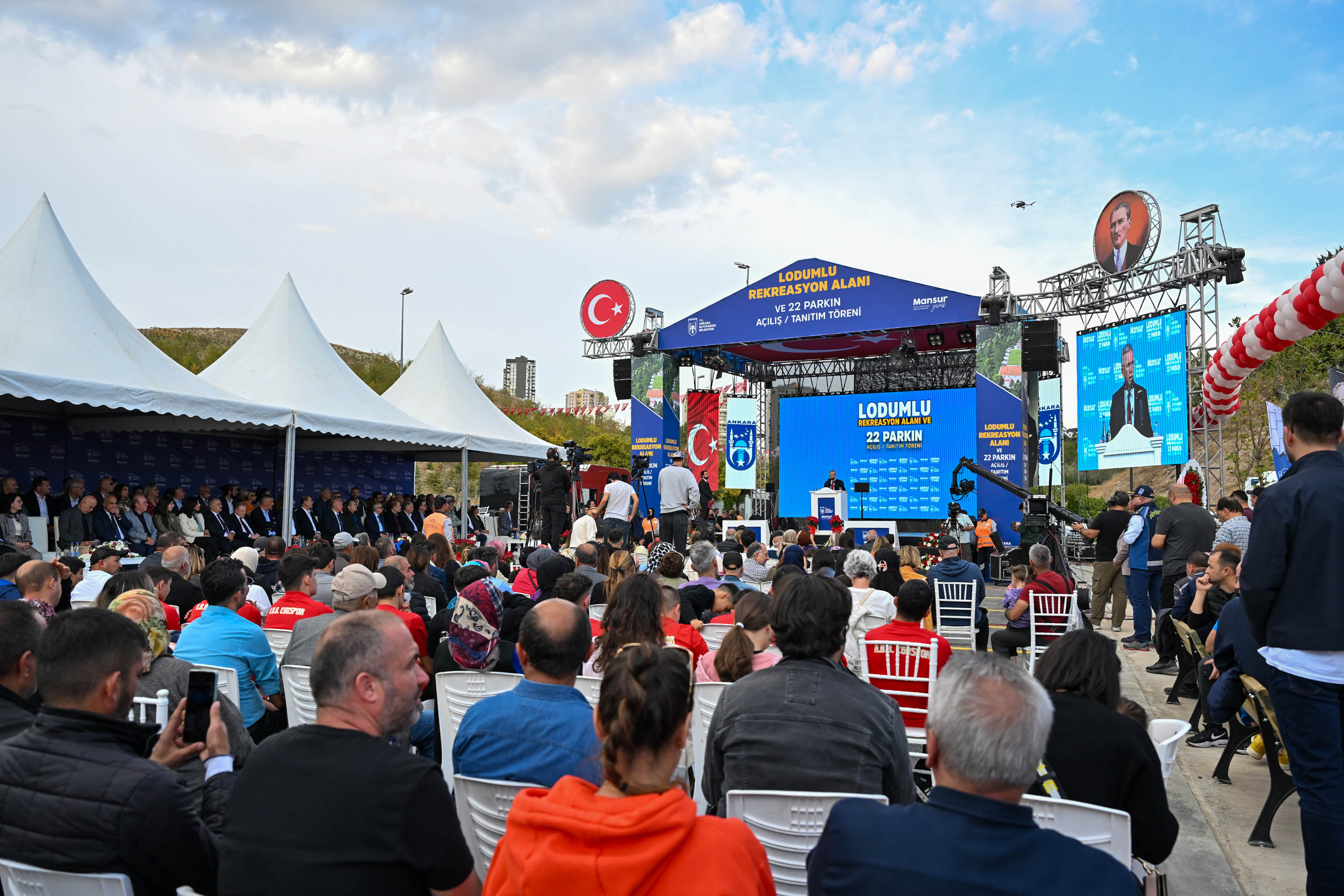 Ankara'ya 130 m2 'lik bir alanda yapılan Lodumlu parkı açıldı