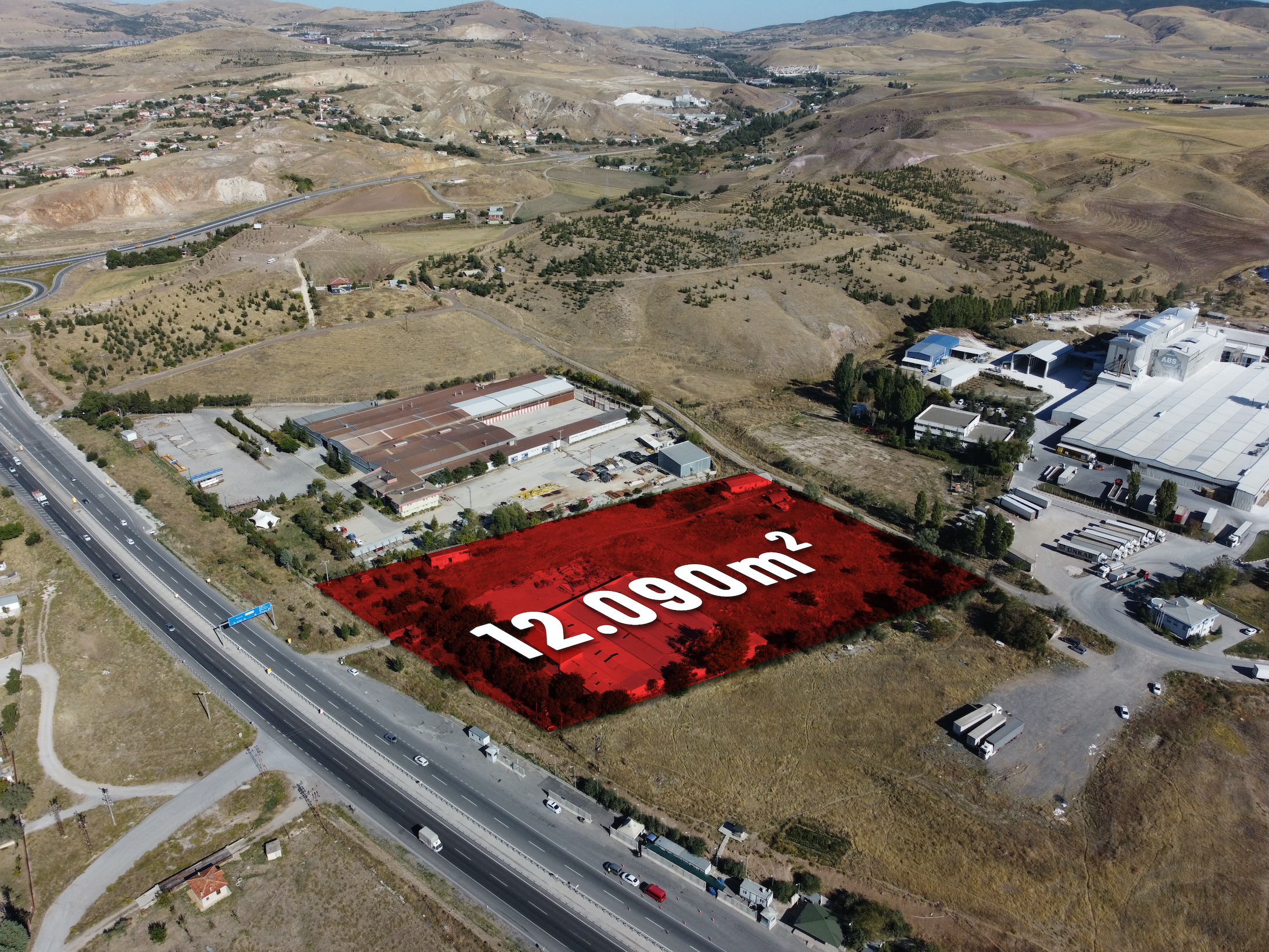 Ankara Konya yoluna cepheli 12 bin m2 sanayi arsası yatırım fırsatı sunuyor