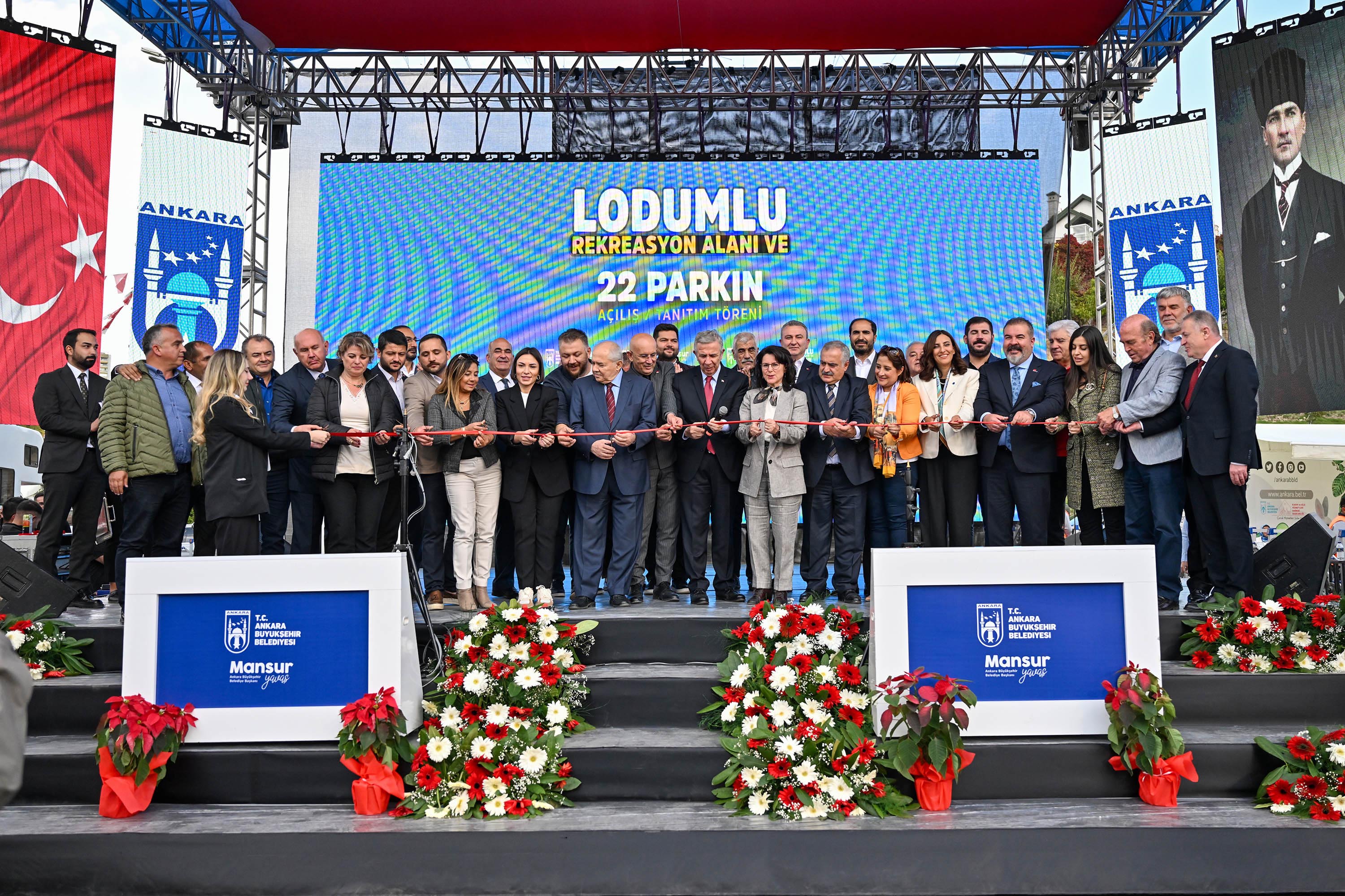Ankara'ya 130 m2 'lik bir alanda yapılan Lodumlu parkı açıldı