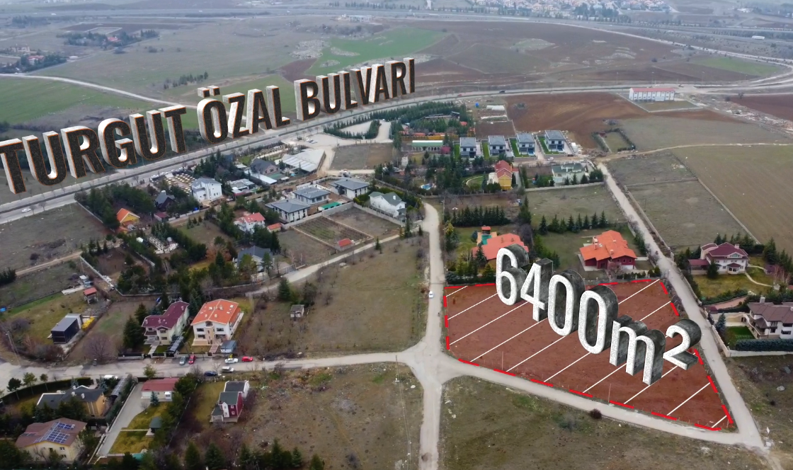 İncek'te toplam 6.400 m2 12 villalık arsa