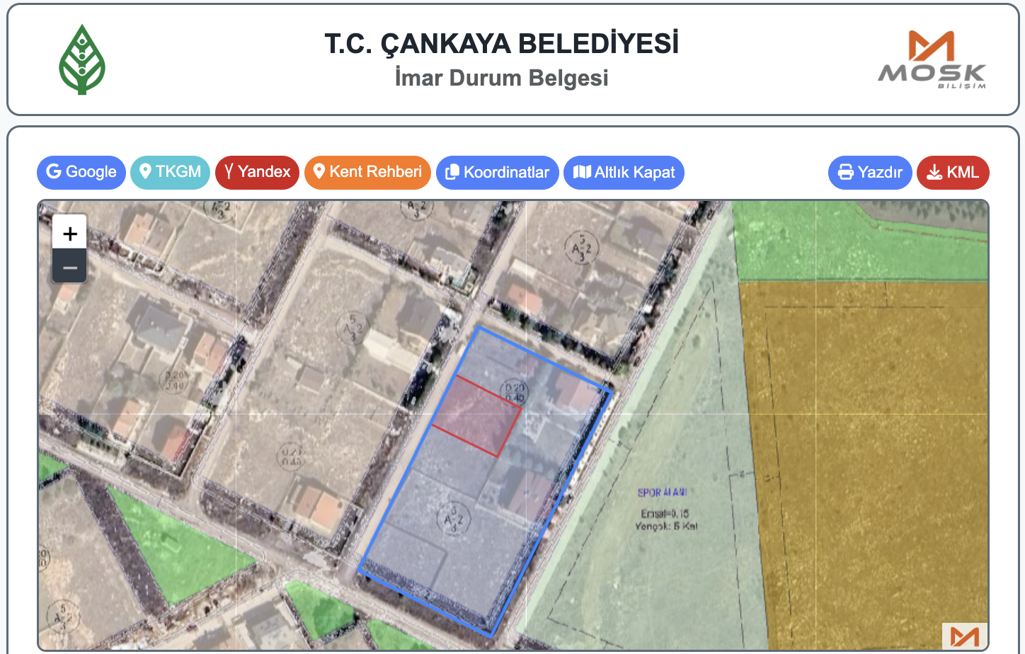 Ahlatlıbel'de 1.320 m2 arsa yatırımcıların ilgisine sunuldu