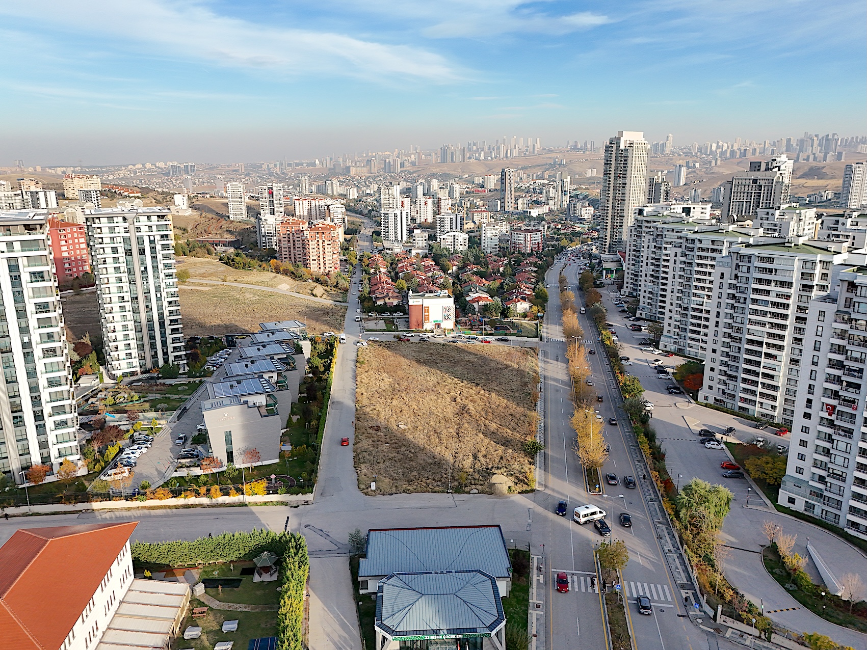 Ankara'da katta tek yatay mimari 5+1 havuzlu teras dubleks