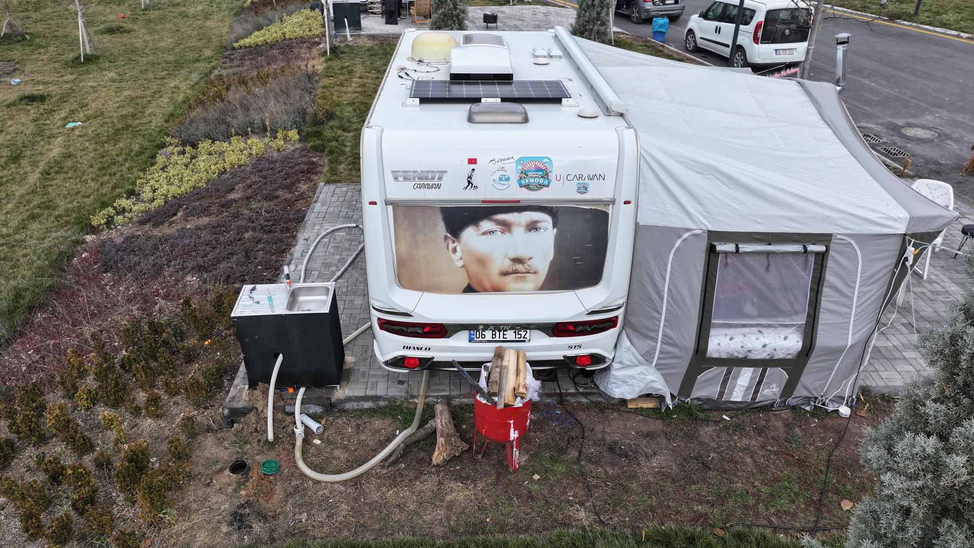 Ankara ATA çiftliğinde karavan ve çadır kamp alanı ilgi görüyor