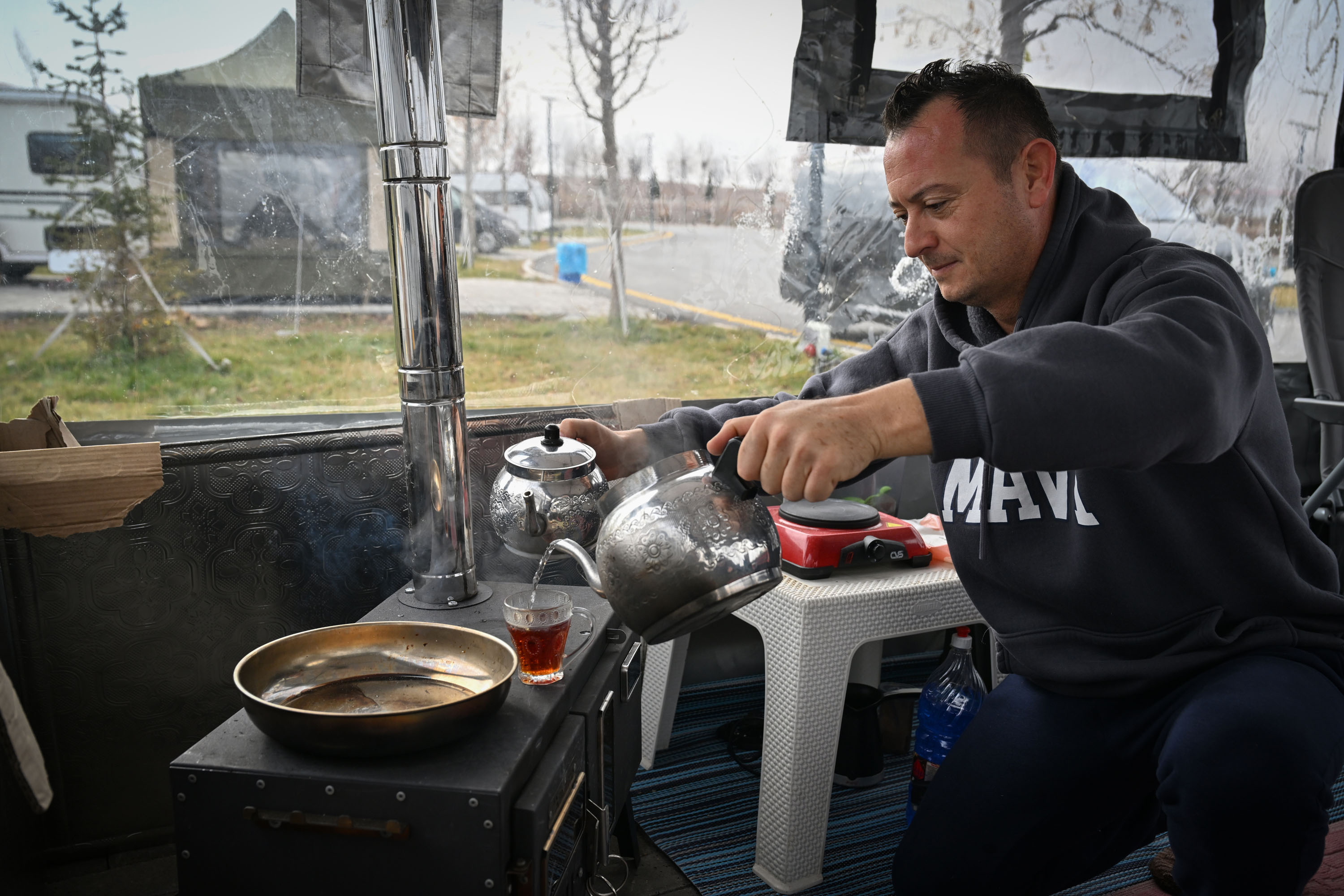 Ankara ATA çiftliğinde karavan ve çadır kamp alanı ilgi görüyor