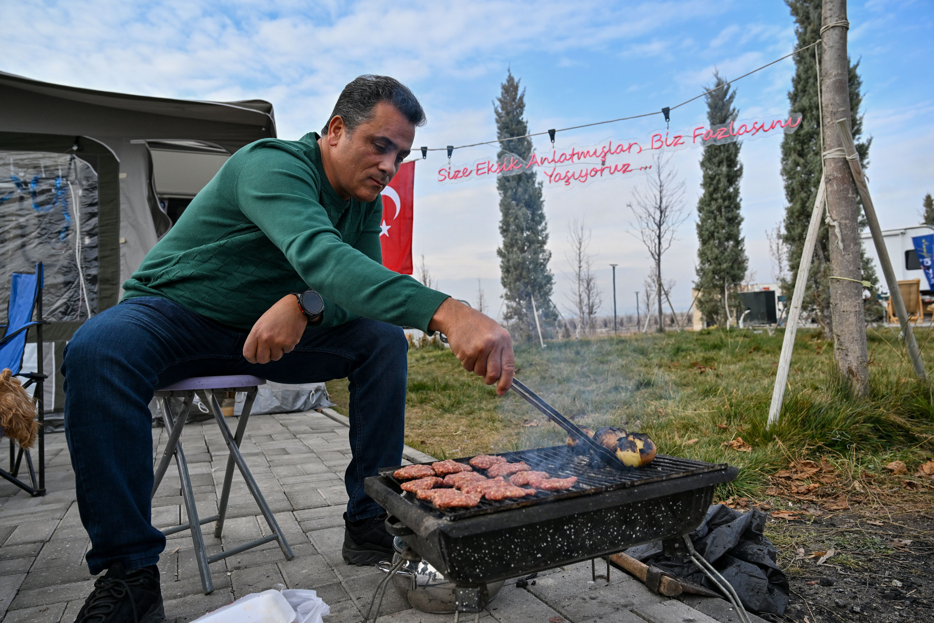 Ankara ATA çiftliğinde karavan ve çadır kamp alanı ilgi görüyor