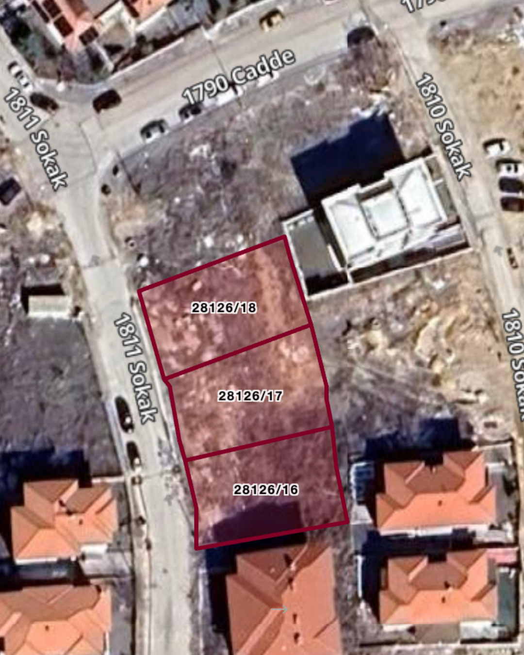 Bilkent'te 1.134 m² 3 ayrı parsel yatırım için fırsat arsa