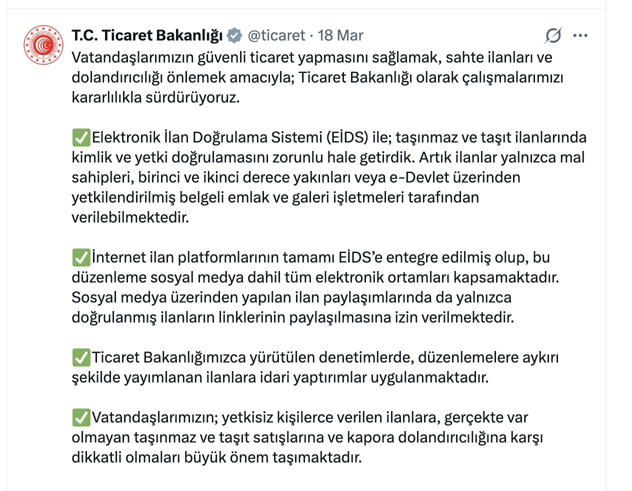 Ticaret Bakanlığı'nın sosyal medya için EİDS ısrarı yeni kriz kapıda