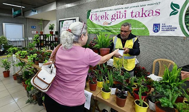 Ankara'da 'çiçeğim takas' uygulaması
