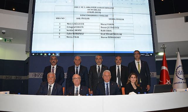 ASO 2. ve 3. OSB başkanı çağlayan güven tazeledi