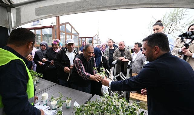Pursaklar’da ata tohumu sebze fidesi dağıtımı yapıldı