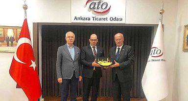 Polonya büyükelçisi Rauf Alp Denktaş ATO’yu ziyaret etti