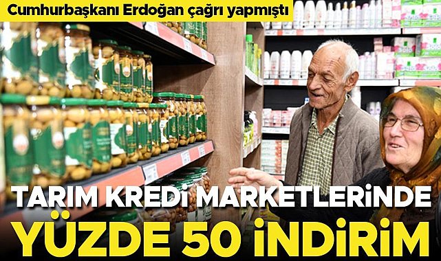Tarım Kredi marketlerinde yüzde 50 indirim