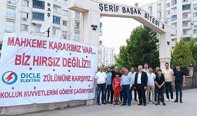 ‘Biz hırsız değiliz’ pankartı asmışlardı kaçak hat çekerken yakalandılar