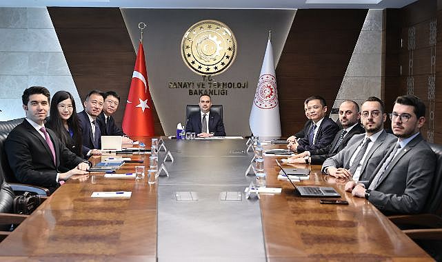 Sanayi ve Teknoloji Bakanı Kacır Huawei heyetiyle Ankara'da görüştü