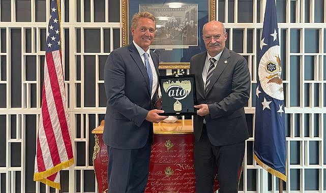ATO Başkanı Baran, ABD Büyükelçisi Flake'i ziyaret etti