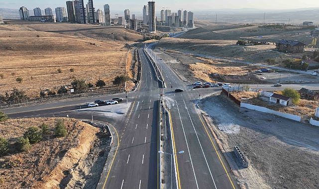 İncek Gölbaşı arasındaki 5,5 kilometrelik yeni bulvar hizmete açıldı