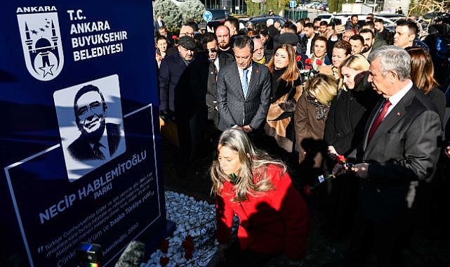 Necip Hablemitoğlu’nun anısını yaşatacak park açıldı