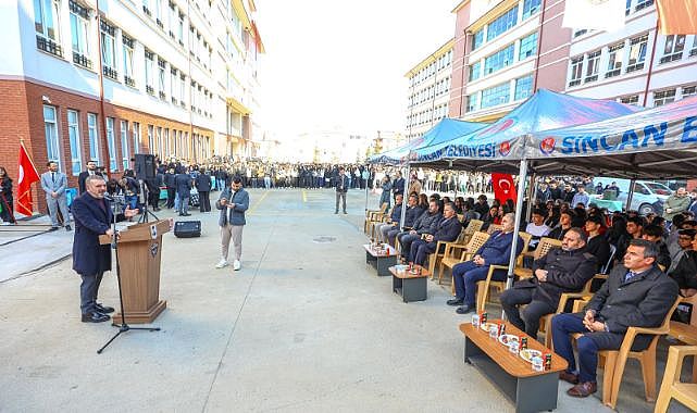 Ali Fuat Başgil Anadolu Lisesi’ne yeni spor sahası