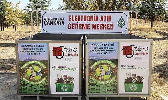 Çankaya'da elektronik atıklar geri dönüşüme kazandırıldı