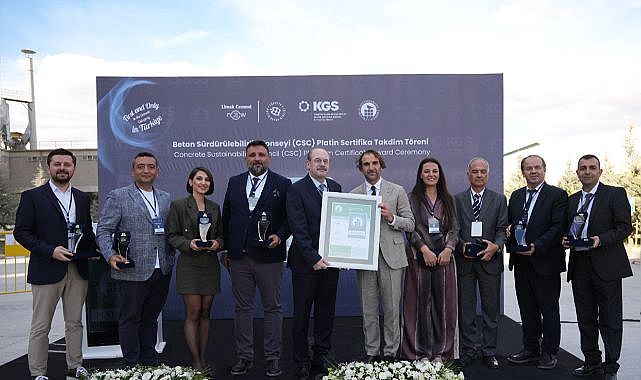Limak Çimento'nun anka fabrikası csc platinum sertifikası aldı