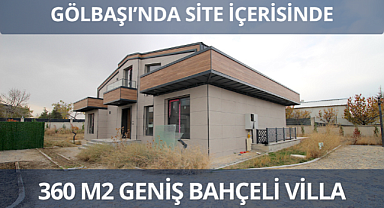 Gölbaşı'nda site içerisinde süper lüks sıfır villa