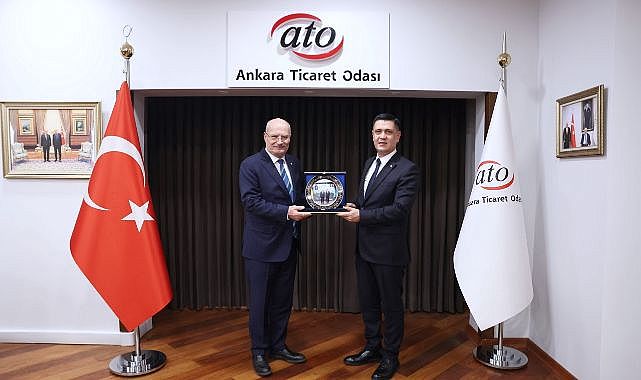 Türkmenistan Büyükelçisi Ishangulıyev ATO’yu ziyaret etti