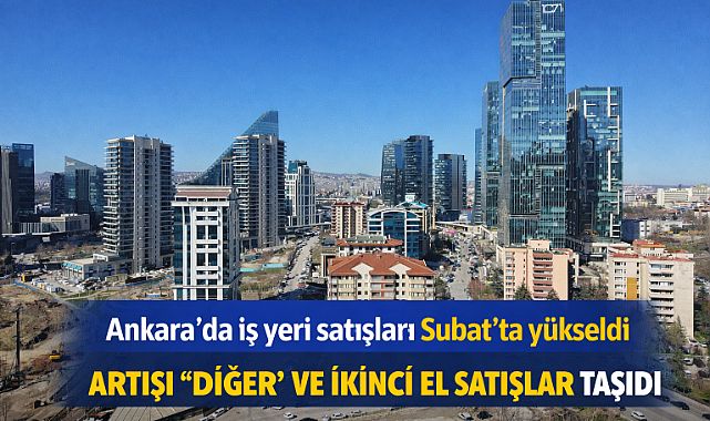 Ankara'da iş yeri satışları Şubat'ta yükseldi, artışı "diğer" ve ikinci el satışlar taşıdı