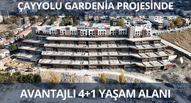 Çayyolu'nda yatay mimari Gardenia projesinde avantajlı 4+1 konut