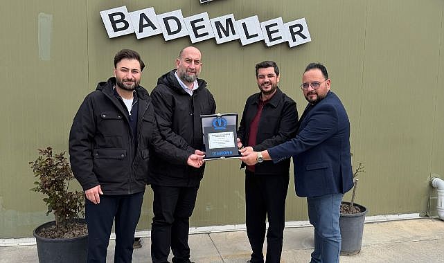 120 yıllık Alman markasından Badem Pınarı’na plaket
