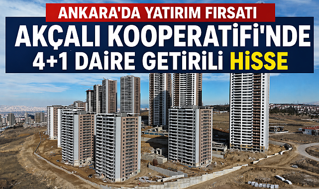 Beytepe Akçalı kooperatifinde 4+1 konut hissesi