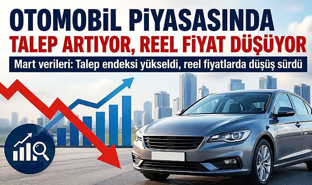 İkinci el otomobilde talep arttı, reel fiyat düşüşü sürdü