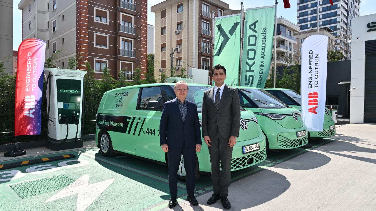 ABB ve Yüce Auto-Škoda’dan elektrikli araçlar için mobil şarj çözümü