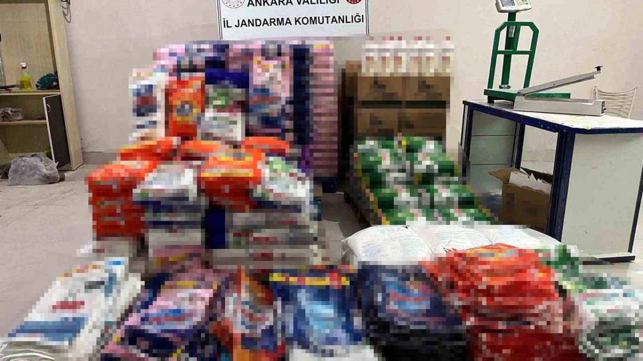 Ankara'da kaçak deterjan operasyonu
