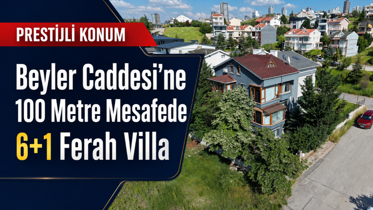 Çayyolu'nda  ağaçları içerisinde 6+1 konforlu villa