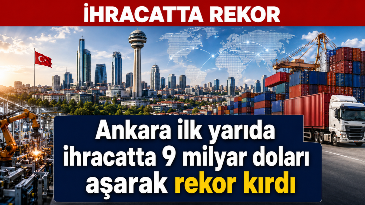 Ankara 2026’nın ilk yarısında 9 milyar dolarlık ihracat rekoru kırdı