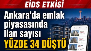 Ankara’da emlak ilanları yüzde 34 oranında geriledi