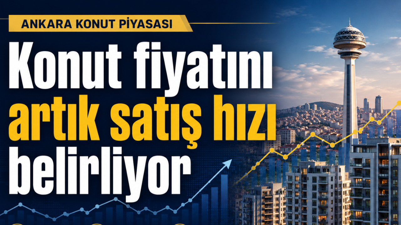 Ankara’da konut fiyatını sadece maliyet değil satış hızı belirleyecek